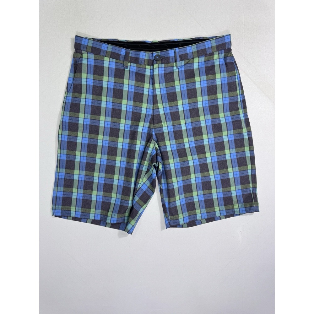 Tommy Bahama Bermuda Plaid Shorts Men's 36 (37x10.5) Nylon Spandex Performance